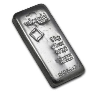 valcambi 1kg silver ingot